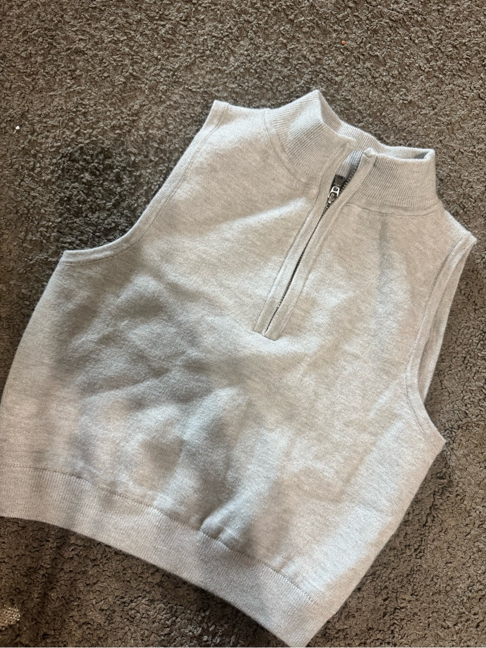 wild fable Sleeveless Half-Zip Knit Tank - Light Gray